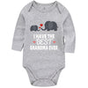 I Have The Best Grandma Baby Boy Clothes Unisex Funny Baby Girl Baby Bodysuit 0-3 Months (Graylong,9-12M)