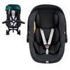 Infant Car Seat Insert, Ultra-Thick Carseat Head Support for Newborn, Breathable Mesh Baby Car Seat Cushion with Filled Sponge,