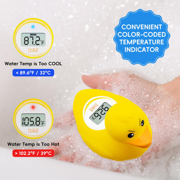 B&H Baby Bath Thermometer - (Upgraded Version) Turn On/Off Function, Fast And Accurate Water Temperature Readings, Toddlers Floa
