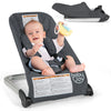 Baby Joy Baby Bouncer, Foldable Bouncer & Stationary Seat With 5-Point Safety Harness, Removable Fabric Cover, Portable Infant B