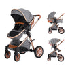 Cochildor DuraFlex 2-in-1 Baby Stroller, Foldable Travel Stroller for Newborn to Toddler, Convertible Stroller with All-Terrain