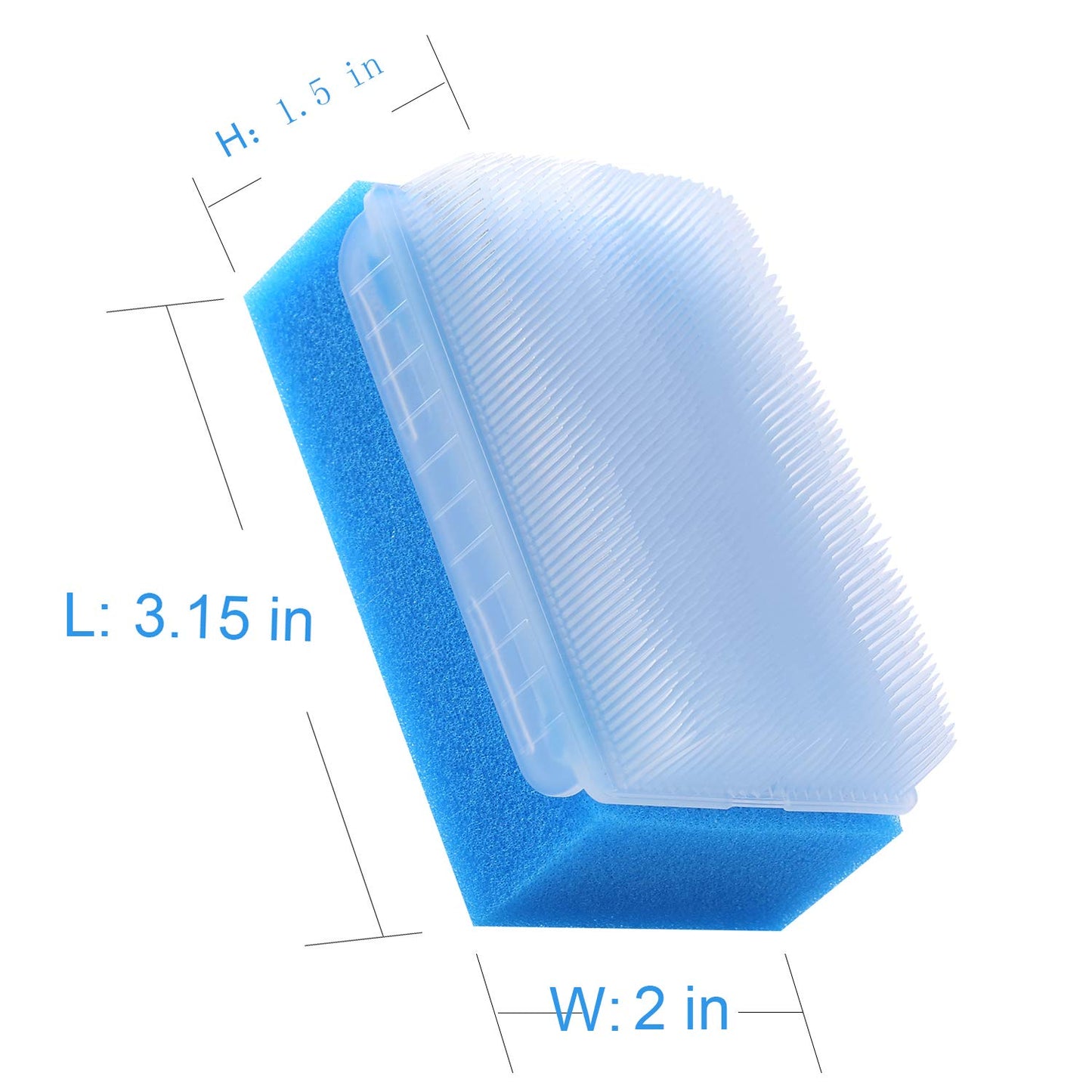 Baby Bath Time Sponge Brush- Body, Hair, And Scalp Cleaning - Gentle On Infant, Toddler Sensitive Skin - Great Sensory Feel. (6