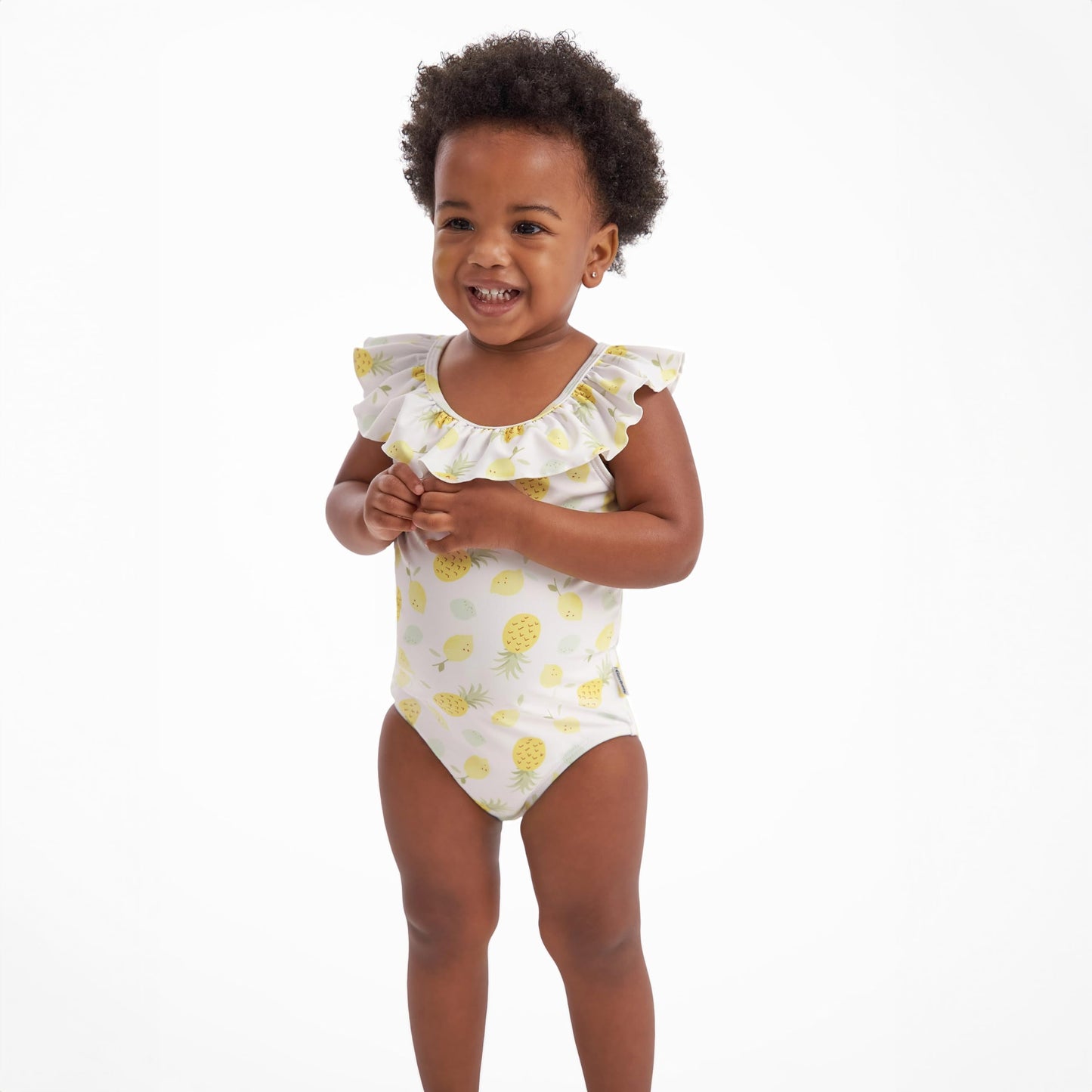 Gerber Girls' One-Piece Swimsuit, Pineapples