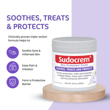 Sudocrem Skin Protectant Cream - Diaper Rash Cream For Baby - Soothes, Treats, And Protects, For The Relief, Treatment, And Prev