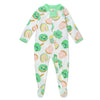 Honestbaby Baby Celebration Sleep & Play Footed One-Piece Pajama Sleeper 100% Organic Cotton, Shamrock Sweetness