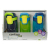 Contigo Kids Autoseal Gizmo Water Bottles, 14Oz (Nautical/School Boy/Granny Smith)