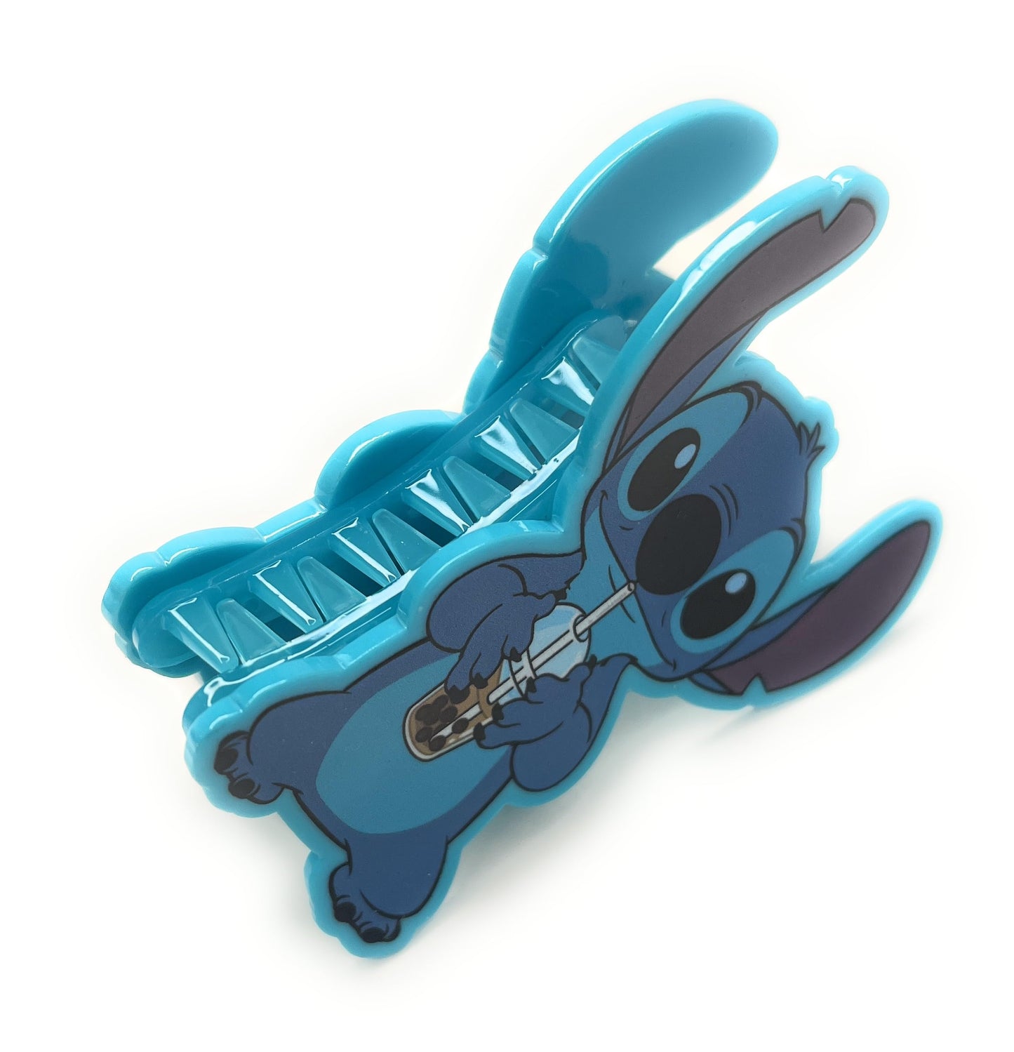 Her Premium Butterfly Disney Stitch Character Large Hair Clip - One Cute Hair Clip For Girls - Hair Accessories For Toddlers Lit