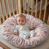 Babrukda Funny Cat Baby Lounger Cover for Newborn Floral Leaves Lounger Slipcover Removable Newborn Lounger Cover for Girls Baby