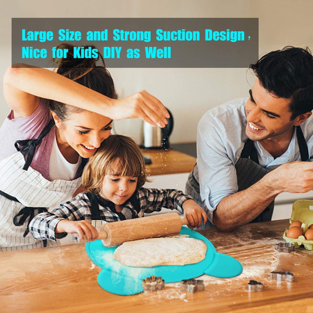 Silicone Baby Placemat Suction - Kids Placemats With Strong Suction Food Catching Placemat Silicone Placemats For Kids Babies To