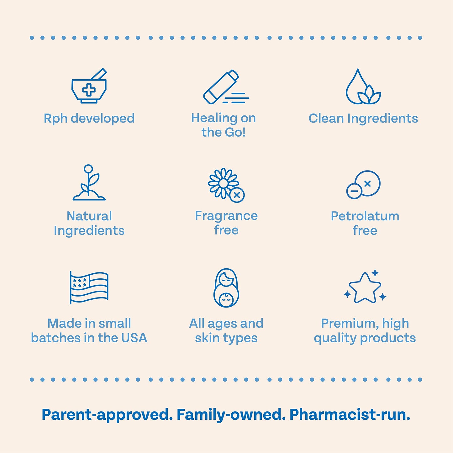 Flanders Healing Balm Stick - Safe For All Ages, Irritated Skin & Lips, Nipple Balm, Drool Rash, Raw Cuticles, Windburned Cheeks