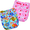 Bembika Baby Pocket Cloth Diapers Without Inserts, Reusable Cloth Diapers Washable Fitted Diapers One Size Adjustable Reusable F