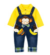 Chumhey Baby & Toddler Boys Jean Overalls Pants Set,Blue,18-24 Months