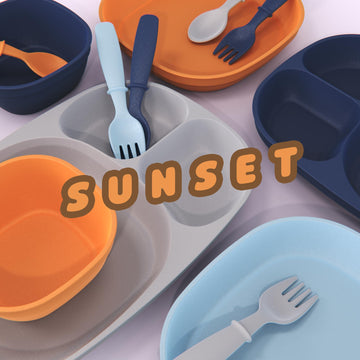 Kids Dinnerware Set - 24 Pieces, 4 Place Settings - Tough Tableware For Toddlers - Made In The Usa - Dishwasher And Microwave Sa