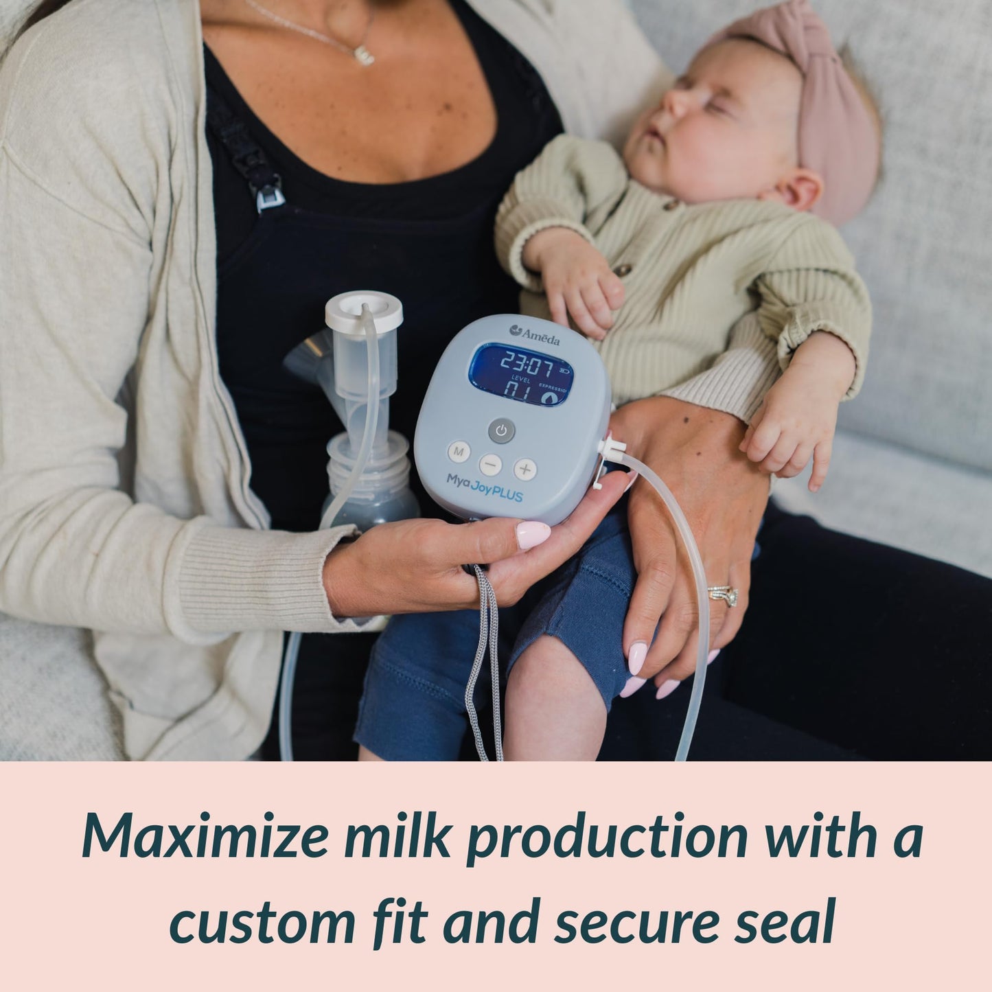 Ameda Customfit Breast Pump Flange Insert | 22.5Mm Flange Insert | Small | 1 Count | Compatible With Hygienikit And Mya Joy, Mya