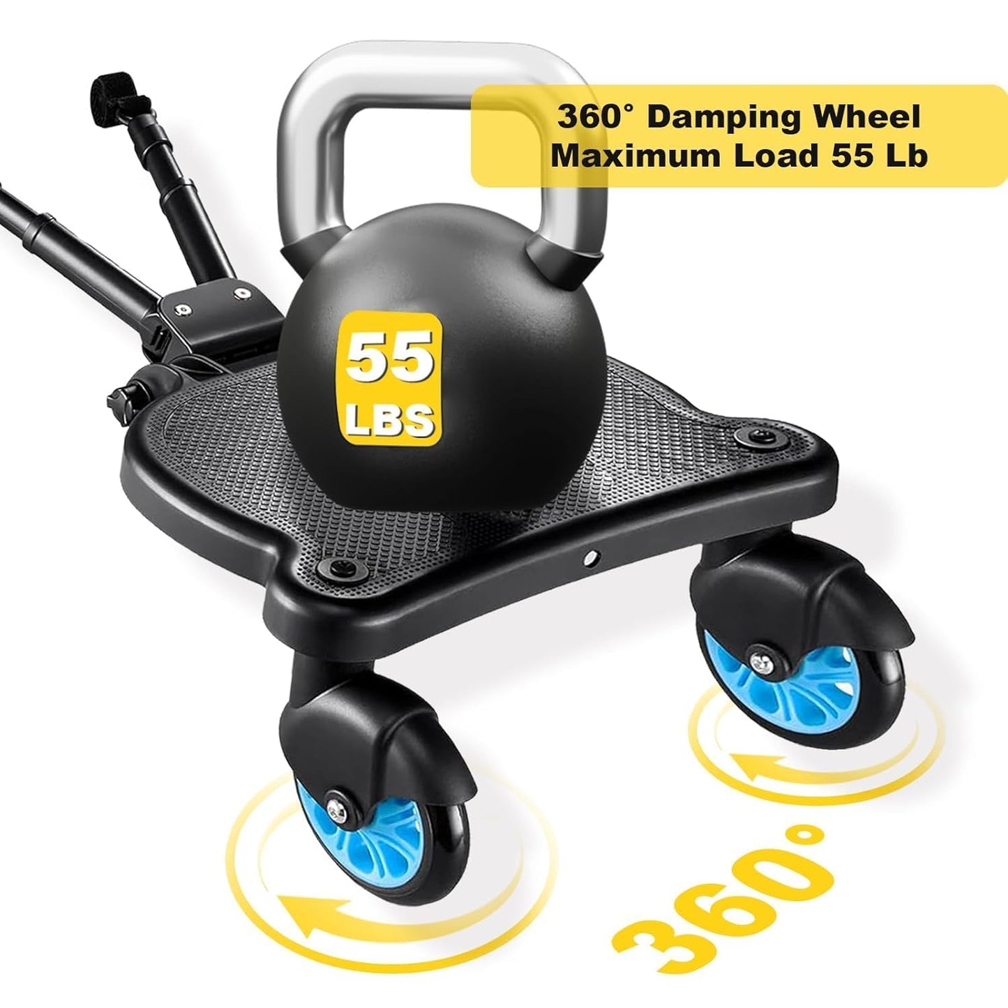 Universal Stroller Board - 2 In 1 Sit And Stand Stroller Board With Detachable Seat Stroller Attachment Buggy Board For 99% Of S