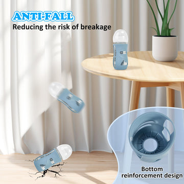 Minmunjiu 3 Pack Silicone Sleeves For Philips Avent Natural Glass Baby Bottles, Anti Breakage Baby Bottle Holder For Baby Boys,