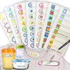 64Pcs Baby Bottle Labels For Daycare Waterproof Name Stickers For Kids Toddlers Nursery Daycare Essentials Self-Laminating Write