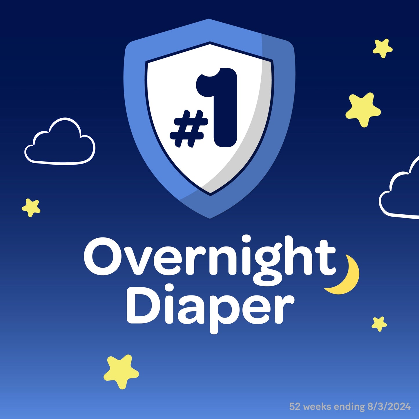 Huggies Overnites Size 4 Overnight Diapers (22-37 Lbs), 58 Ct, Packaging May Vary