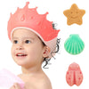 Funupup Baby Shower Cap For Kids With Baby Bath Sponge Adjustable Bath Visor For Toddlers Baby Hair Washing Shield With Baby Spo