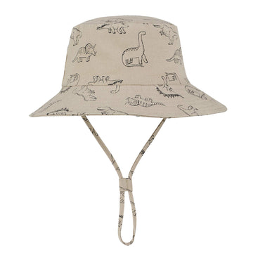 Durio Summer Sun Protection Beach Sun Hats For Baby Upf 50+ Bucket Hats For Baby B Khaki Dinosaur 3-6 Months