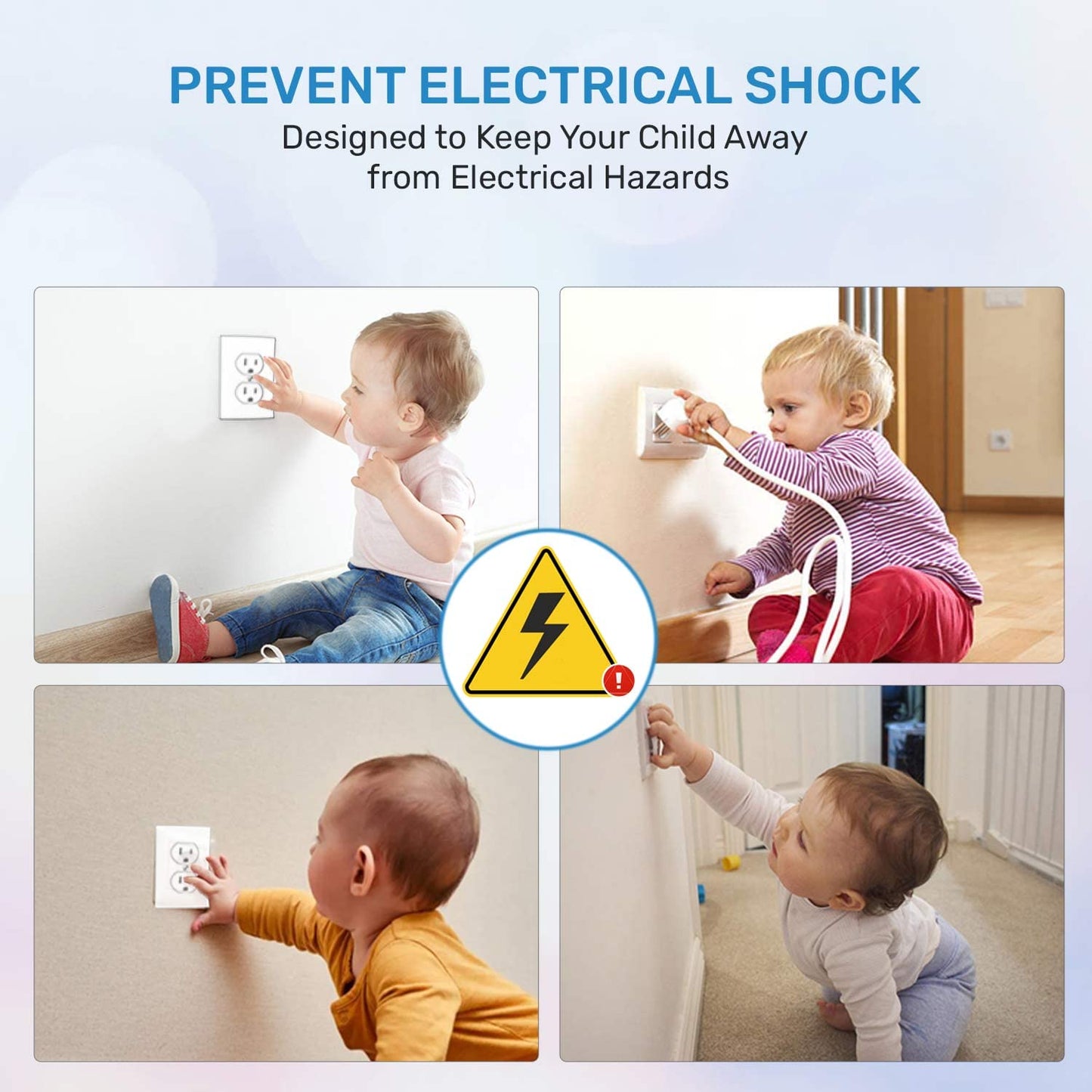 Baby Proof Me 24 Pack Outlet Covers Baby Proofing, Provide Shock Prevention And Easy Installation, Safe And Secure Plastic Plug