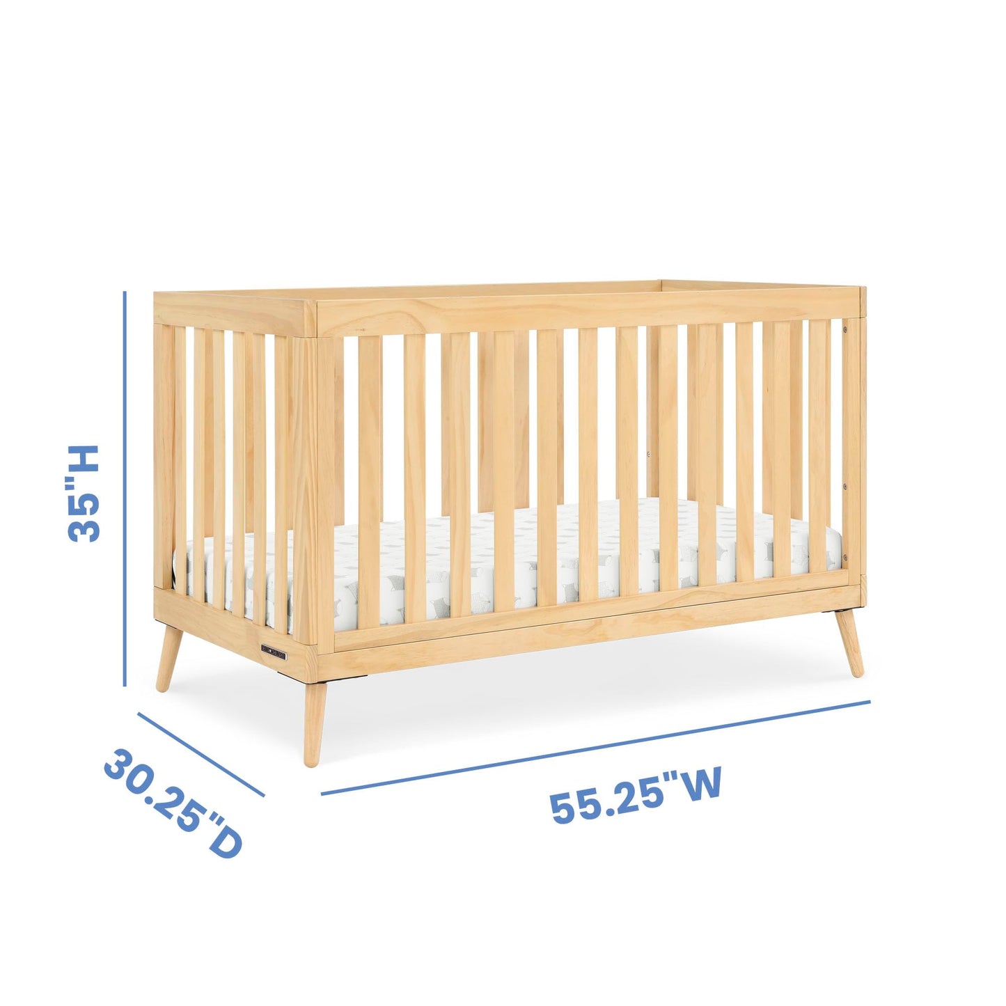 Delta Children Essex 4-In-1 Convertible Crib, Natural
