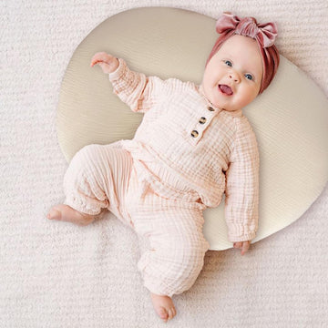 Nursing Pillow Cover - 2-Pack Muslin Cotton Removable Covers For Breastfeeding Pillows, Ultra-Soft Baby Feeding Pillowcase For N