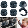 Gas Stove Knob Safety Covers - Baby Proofing Stove And Oven Knob Covers For Child Safety - Press Gas Stove Knob Locks - 5 Pack (