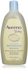Aveeno Baby Wash & Shampoo, Lightly Scented, 8 Ounce (Pack Of 1)