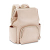 HolaJia Faux Leather Diaper Bag Backpack with Waterproof Pockets,Stroller Buckle and Changing Pad - 35L Large Diaper Bags Mommy
