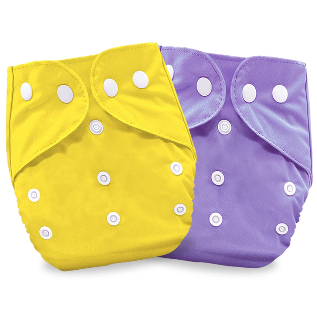 Bembika Baby Pocket Cloth Diapers With Double Gusset, Reusable Cloth Diapers Washable Adjustable Cloth Diapers One Size Adjustab