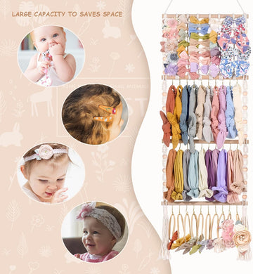 Visator Headband Holder Bows Organizer For Girls Hair Bows Holder Baby Headband Hair Accessories Organizer For Baby Girls Bow Ha