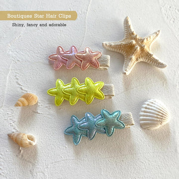 Glitter Mermaid Hair Clips For Girls, 10Pcs Non Slip Fully Lined Alligator Clips Hair Accessories For Baby Toddlers Kids Teens B