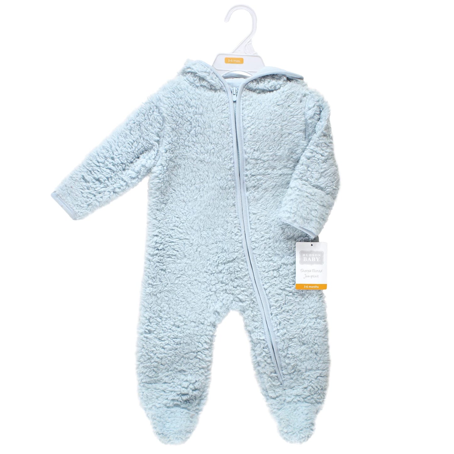Hudson Baby Unisex Baby Fleece Play Baby And Toddler Sleepers, Lt Blue, 3-6 Months Us