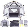 Asweets 4 In 1 Pop Up Playpen Indoor And Outdoor Portable, Lightweight Baby Playpen With Travel Bag,Baby Beach Tent And Play Tod