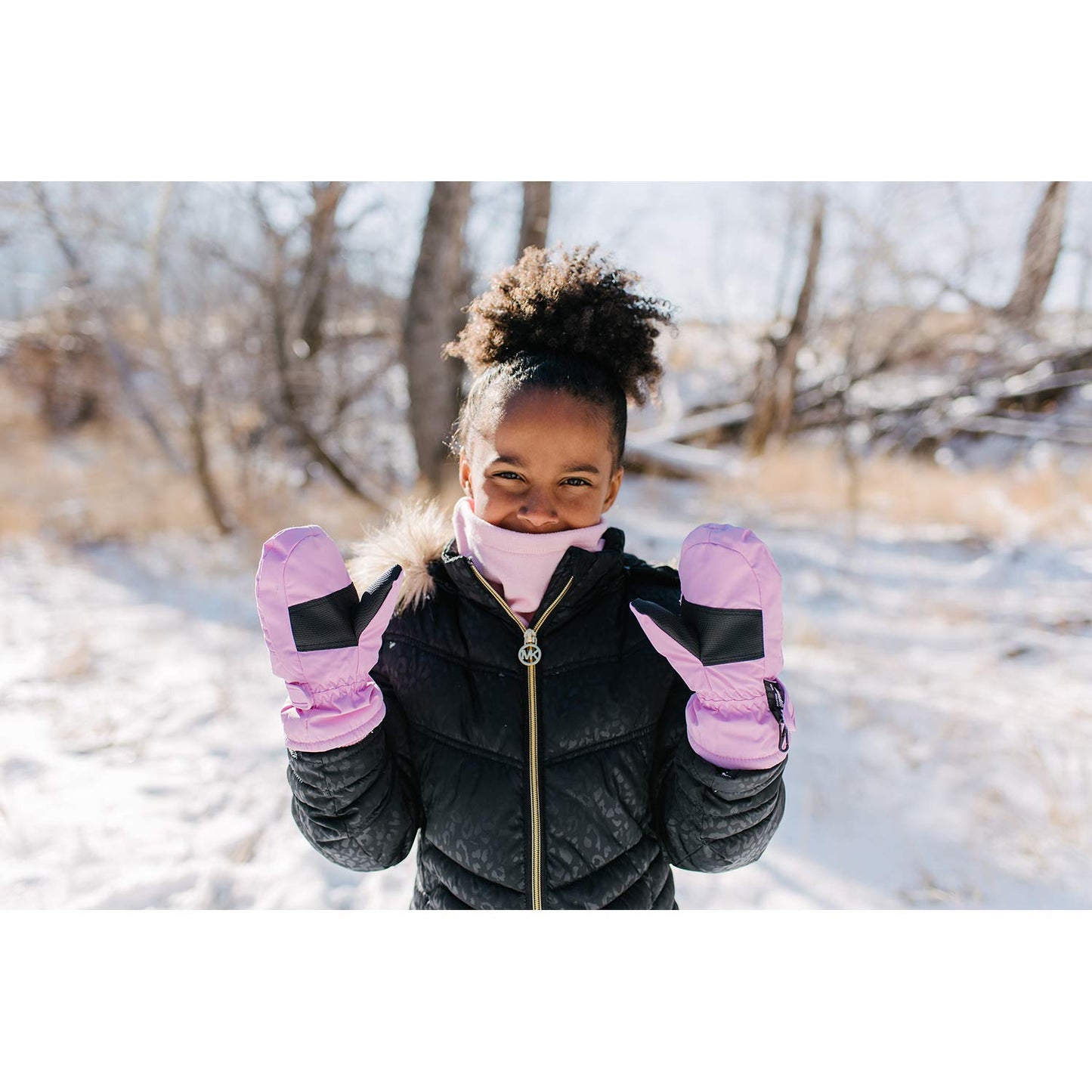Children Toddlers And Baby Mittens Made With Thinsulate,And Fleece - Winter Waterproof Gloves By Zelda Matilda, Dark Pink, 1 - 2