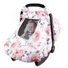 Car Seat Covers For Babies, Winter Carseat Cover Girls, Minky Infant Car Seat Canopy, Cozy & Warm Cover, Pink Floral