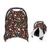 Muishi Flowers and Cute Hedgehogs Baby Car Seat Canopy Nursing Cover for Newborn Car Seat Breastfeeding Covers Blanket Newborn S
