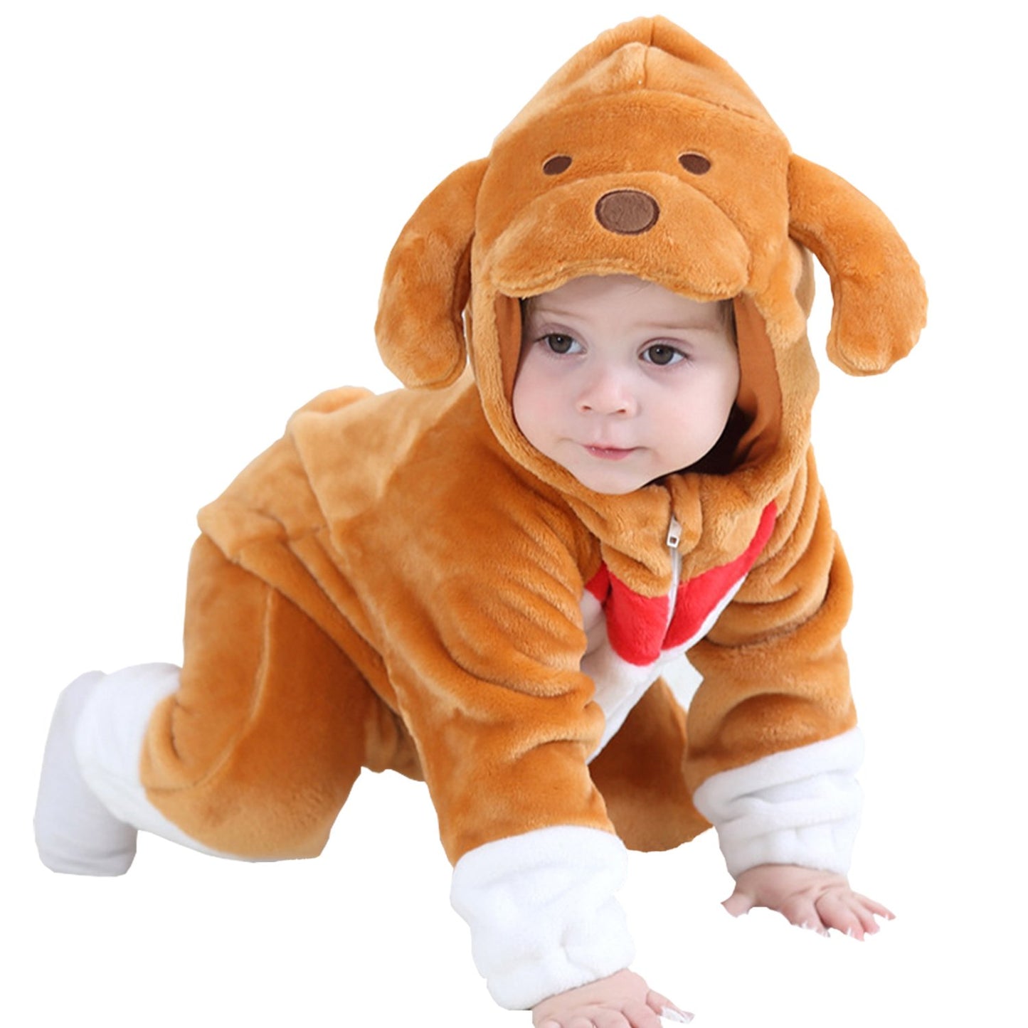 Merryjuly Baby Toddler Puppy Dog Costume Warm Halloween Costumes For Babies Toddler Boys Girls Cartoon Animal Onesie Outfit Pupp