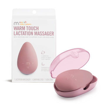 Munchkin Milkmakers Warm Touch Lactation Massager With Heat And Vibration, Breastfeeding Postpartum Essentials, Hsa Fsa Eligible