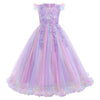 Ibtom Castle Girls Pageant Dress Princess Tulle Dress Birthday Party Father 'S Daughter Dance Dress Mother 'S Day Carnival Long