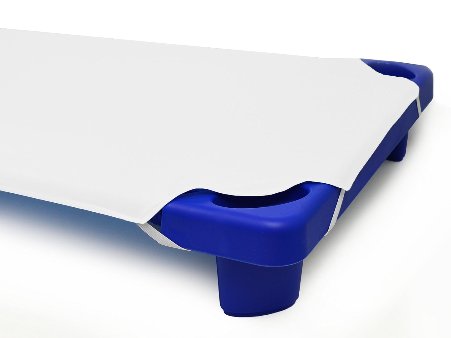 American Baby Company 10-Piece Cotton-Polyester Blend, Toddler Size Daycare/Pre-School Cot Sheet, White, 23' X 40', For Boys A