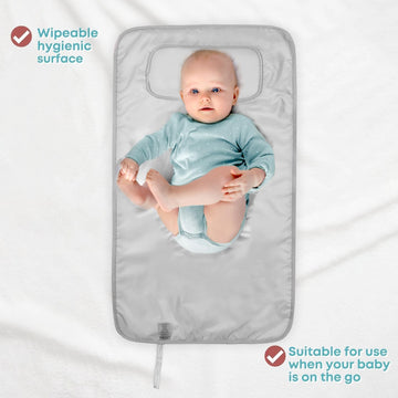 Hamur Home Portable Baby Changing Pad - Waterproof, Foldable & Lightweight Travel Mat - Soft & Machine Washable Diaper Changer -