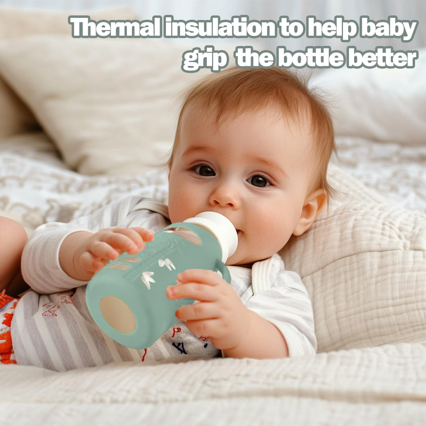 3 Pack Silicone Sleeves For Dr. Brown'S Glass Baby Bottles - Drop Protection Baby Bottle Sleeves,Compatible With Dr. Brown'S New