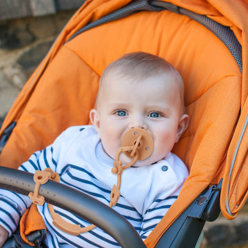 Eoopoon 4 Pack Toy Safety Straps, Stretchable Silicone Pacifier Chains, Adjustable Baby Bottle Toy Teethers Harness Strollers St