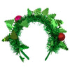 Needzo Colorful Christmas Headband, Festive Holiday Party Accessory For Women Or Girls, One Size Fits Most (Tinsel)