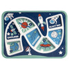 Gsm Brands Kids Dinner Plate For Picky Eating Toddlers: Healthy Constructive Fun Meal Time, Divided Portions, Space Themed