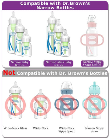 Sippy Straw Nipple For Dr. Brown'S Narrow Baby Bottle & Glass Bottles And Narrow Sippy Spout Bottles,Soft Silicone Transitional