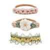 Bfnaagirl Baby Girl Floral Headband Nylon Flower Crown Elastic Hairband 3Pcs Hair Accessories Gift For Girls (9571)