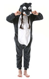 Atoz Onesie For Kids, Animal Pajamas Halloween Cosplay Costume For Girls Boys, Wolf 4-5T